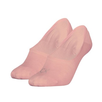 Calvin Klein Strømper 2P Shiny Logo Mid Cut Footie Socks Rosa Str 35/38 Dame