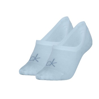 Calvin Klein Strømper 2P Women Invisible Footie Socks Blå Str 35/38 Dame