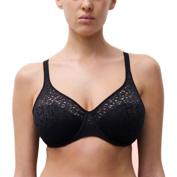 Chantelle BH EasyFeel Norah Underwired Bra Sort nylon B 75 Dame