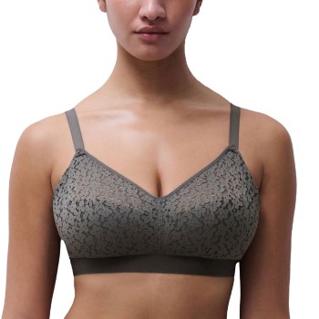Chantelle BH EasyFeel Norah Wirefree Bra Mørkgrå  nylon C 75 Dame