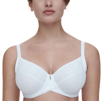 Chantelle BH EasyFeel Very Covering Underwired Bra Hvid nylon F 90 Dame