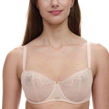 Chantelle BH Origins Lace Unlined Demi Bra Beige nylon E 70 Dame