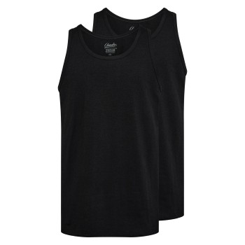 Claudio 2P Cotton Tanktop Sort bomuld Small Herre