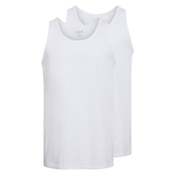 Claudio 2P Cotton Tanktop Hvid bomuld Medium Herre