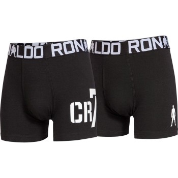 CR7 Cristiano Ronaldo 2P Boys Line Trunk Sort bomuld 146-152