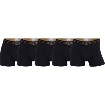 CR7 Cristiano Ronaldo 5P Cotton Trunks Sort/Guld bomuld Small Herre