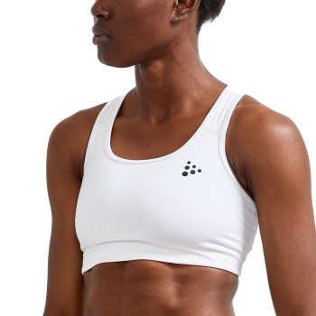 Craft BH Classic Training Bra Hvid polyester Medium Dame