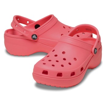 Crocs Classic Platform Clog Hindbærrød US W8 (EU 38-39) Dame
