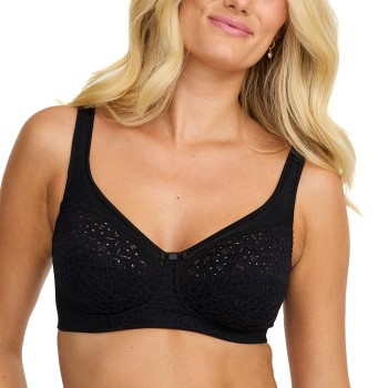 Damella BH Classic Soft Lace Bra Sort A 90 Dame