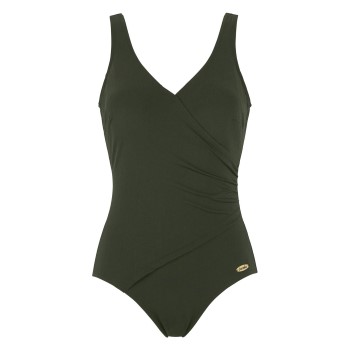 Damella Julia Chlorine Resistant Swimsuit Mørkgrøn  polyamid 48 Dame