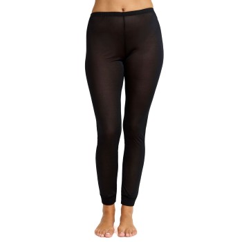 Damella Silk Leggings Sort silke Medium Dame