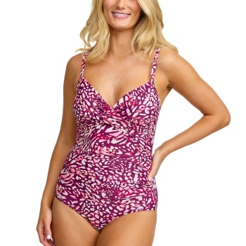 Damella Tara Swimsuit Pattern Rosa Mønster  46 Dame