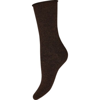 Decoy Strømper 2P Fine Knit Cotton Socks Solbrun Strl 37/41 Dame