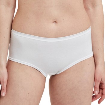 Decoy Trusser 5P Hipsters Hvid økologisk bomuld Medium Dame