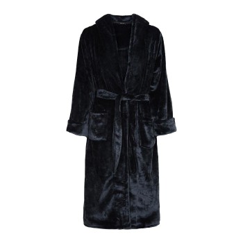 Se Decoy Long Terry Robe With Hood Sort polyester XX-Large Dame hos Timarco