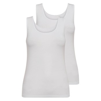 Decoy 2P Wide Strap Bamboo Top Hvid Medium Dame