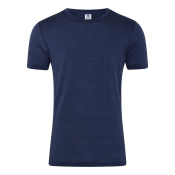 Dovre Wool Light T-Shirt Marineblå uld Small Herre