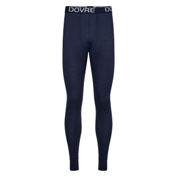 Dovre Wool Long Johns Single Marineblå uld Small Herre