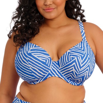 Elomi Fiji Falls Plunge Bikini Top Hvid/Blå I 95 Dame