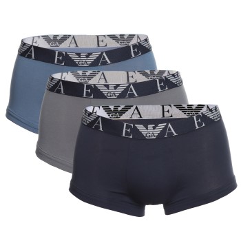 Emporio Armani Armani Cotton Knit Boxer Trunk 3P Ulig Farve bomuld Small Herre
