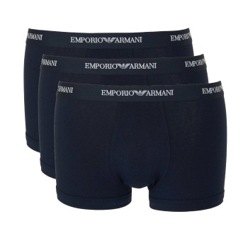 Emporio Armani Armani Stretch Jersey Boxer Briefs 3P Marineblå bomuld Medium Herre