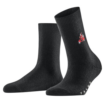 Falke Strømper Cosy Wool X-Mas Santa Sock Sort Str 35/38 Dame