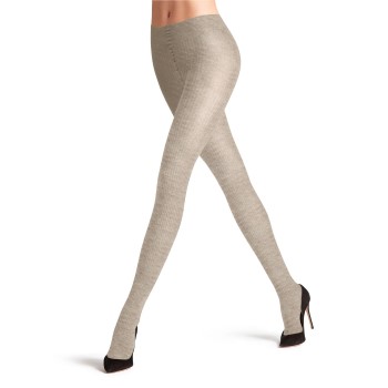 Falke Strømpebukser Family Women Tights Lysegrå bomuld S/M Dame