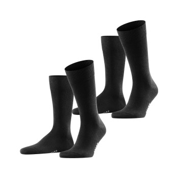 Falke Strømper 2P Happy Socks Sort Str 47/50 Herre