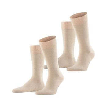 Falke Strømper 2P Happy Socks Sand Str 47/50 Herre