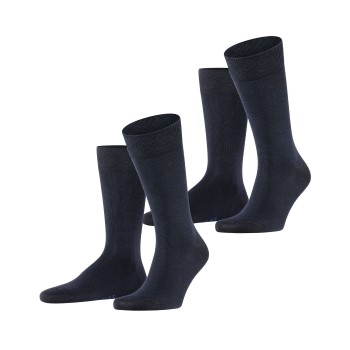 Falke Strømper 2P Happy Socks Marineblå Str 47/50 Herre