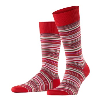 Falke Strømper Microblock Socks Rød Mønster  bomuld Str 45/46 Herre