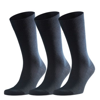 Falke Strømper 3P Sensitive Berlin Marineblå Str 39/42 Herre