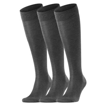 Falke Strømper 3P Tiago Knee-high Grå bomuld Str 43/44 Herre