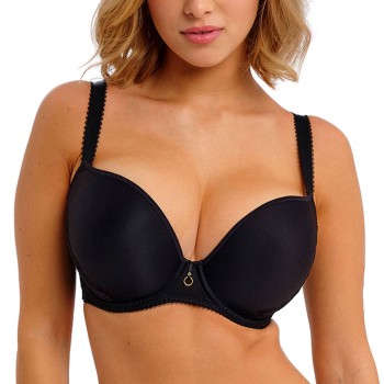 Freya BH Fascinate UW Moulded Plunge T-Shirt Bra Sort F 75 Dame
