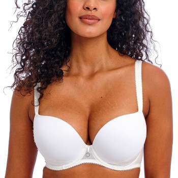 Freya BH Fascinate UW Moulded Plunge T-Shirt Bra Hvid D 80 Dame