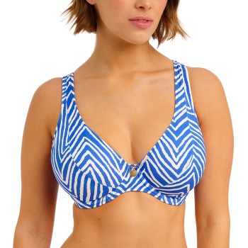 Freya Fiji Falls High Apex Bikini Top Hvid/Blå F 80 Dame