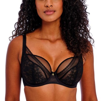 Freya BH Sydnie Underwired High Apex Plunge Bra Sort K 65 Dame