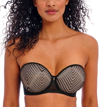 Freya BH Tailored Underwire Moulded Strapless Bra Sort J 70 Dame