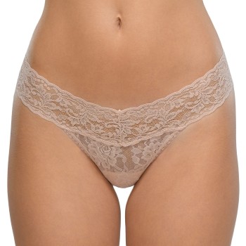 Hanky Panky Trusser 3P Low Rise Thong Beige nylon One Size Dame