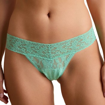 Hanky Panky Trusser 2P Original Rise Thong Turkise/Blå nylon One Size Dame