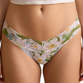 Hanky Panky Trusser Printed Low Rise Thong Blå/Hvid nylon One Size Dame