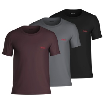 HUGO 3P Triplet T-Shirt Flerfarvet bomuld Small Herre