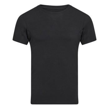 JBS Bamboo O Tee Absorbent T Shirt Sort Large Herre