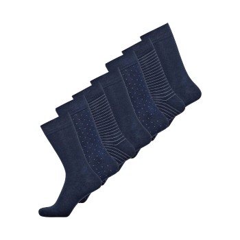 JBS Strømper 7P Bamboo Socks Marineblå Str 45/48