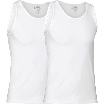 JBS 2P Bamboo Tank Top Hvid X-Large Herre