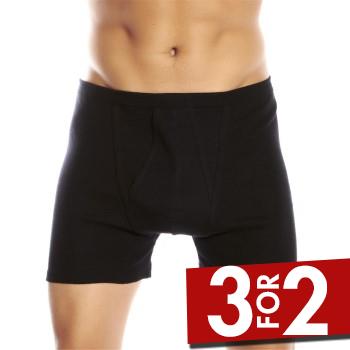 JBS Basic Fly Boxer Sort bomuld X-Large Herre