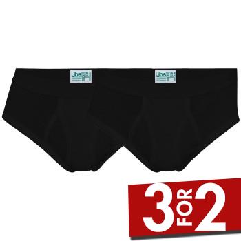 JBS 2P Organic Cotton Brief Sort økologisk bomuld 3XL Herre