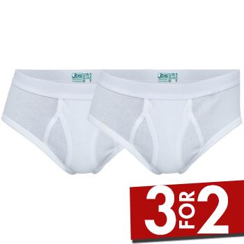 JBS 2P Organic Cotton Brief Hvid økologisk bomuld Large Herre
