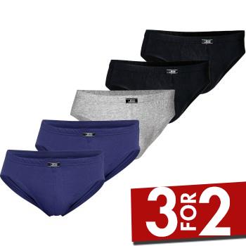 JBS 5P Organic Cotton Mini Slip Brief Flerfarvet økologisk bomuld XX-Large Herre