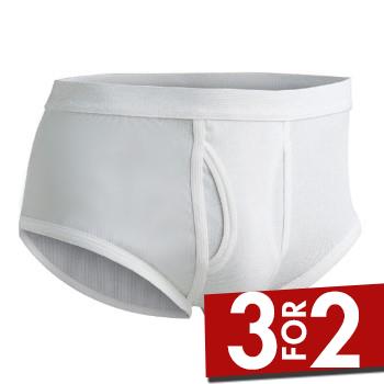 JBS Original 30009 Brief Hvid bomuld Small Herre